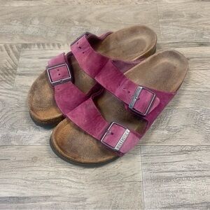 Birkenstock Arizona Double Strap Sandals Purple
